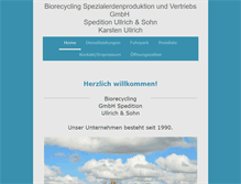 Tablet Screenshot of biorecycling-muehlberg.de